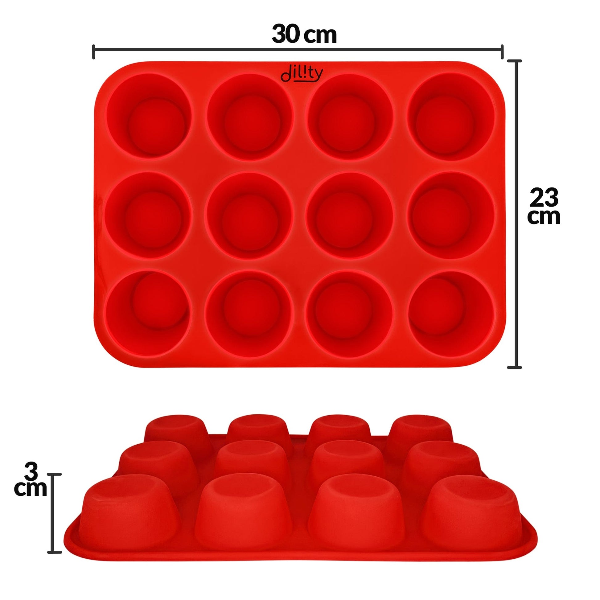 Silicone 12-Cup Muffin Pan